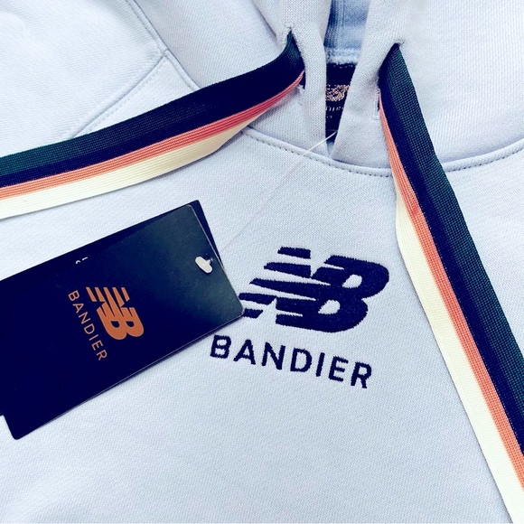 Bandier X New Balance Fleece Hoodie - Xenon Blue - Picture 9 of 13